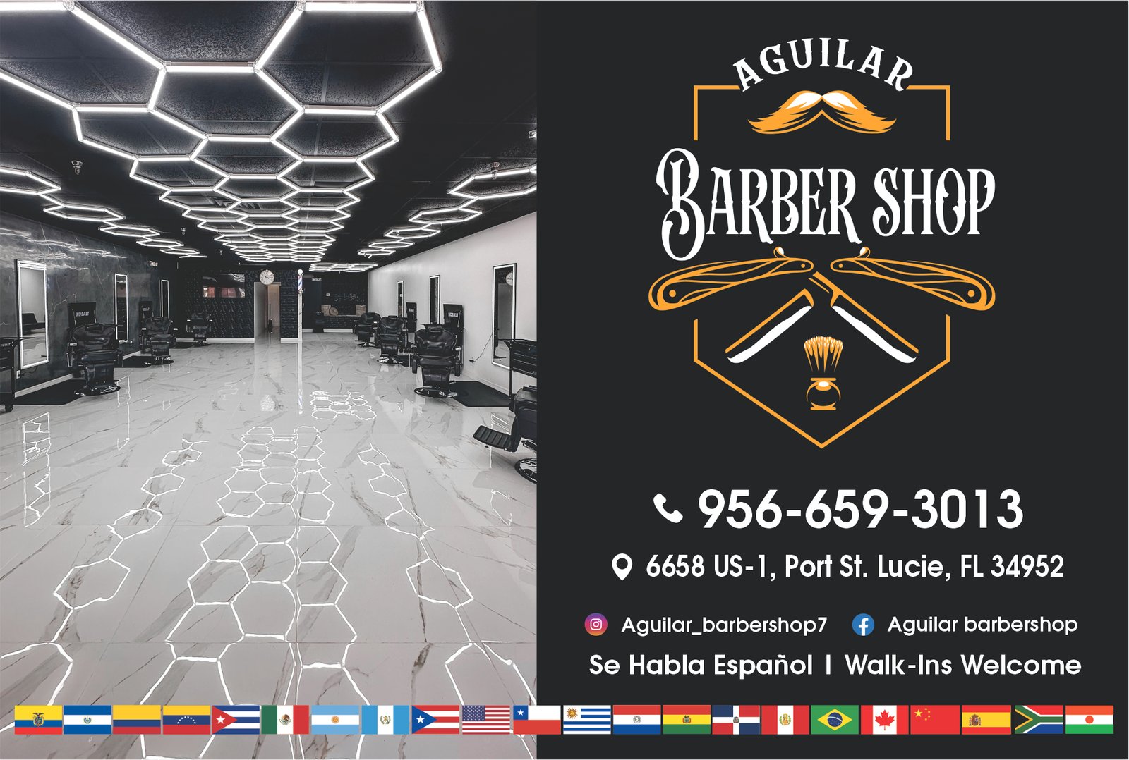 Aguilar Barbershop 4x6 Postcard Front 1