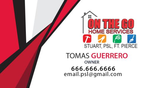 OnTheGoHomeServices TomasG Bus.Card Frt Template